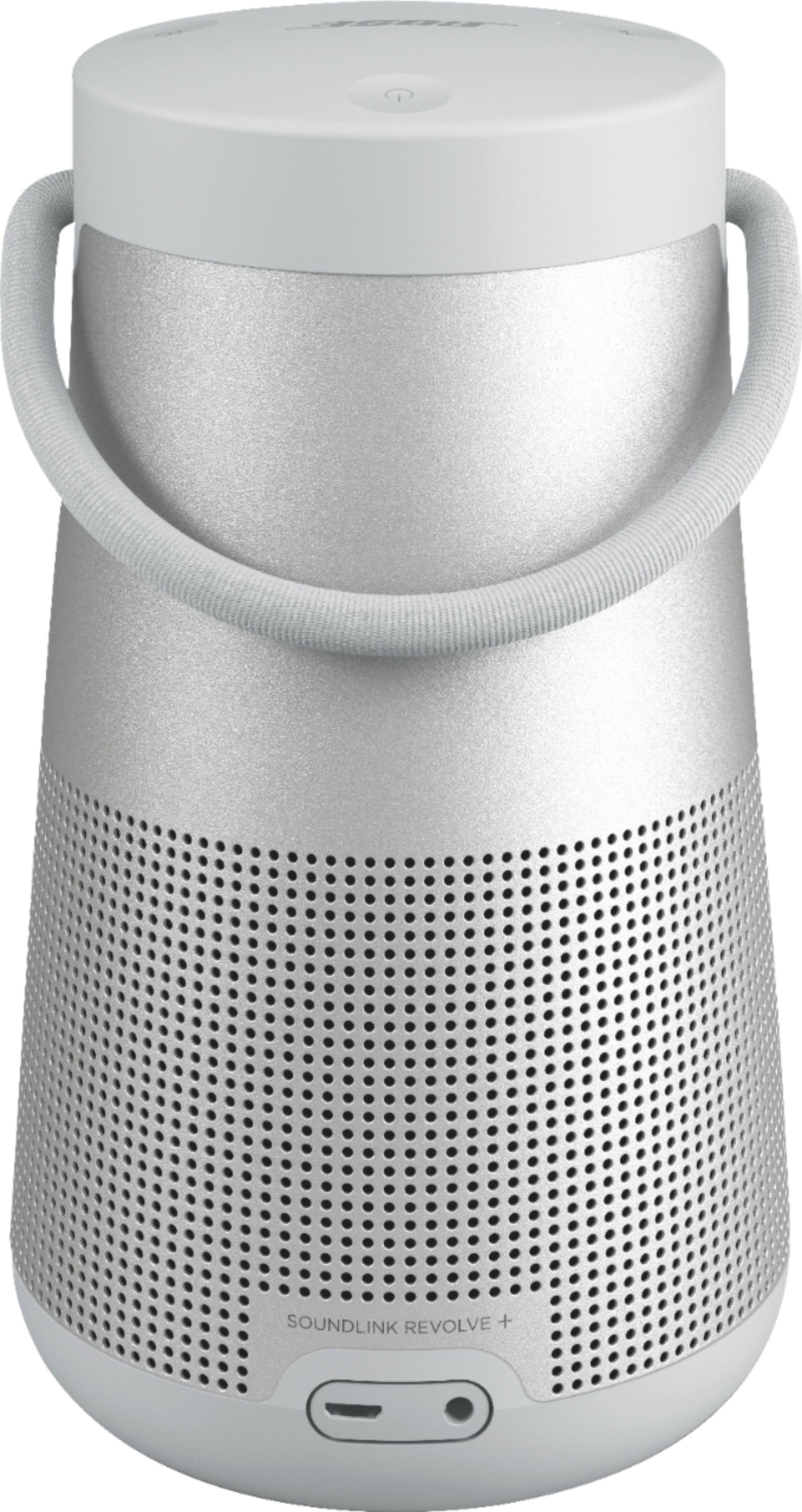 Angle. Bose - SoundLink Revolve+ II Portable Bluetooth Speaker - Luxe Silver.