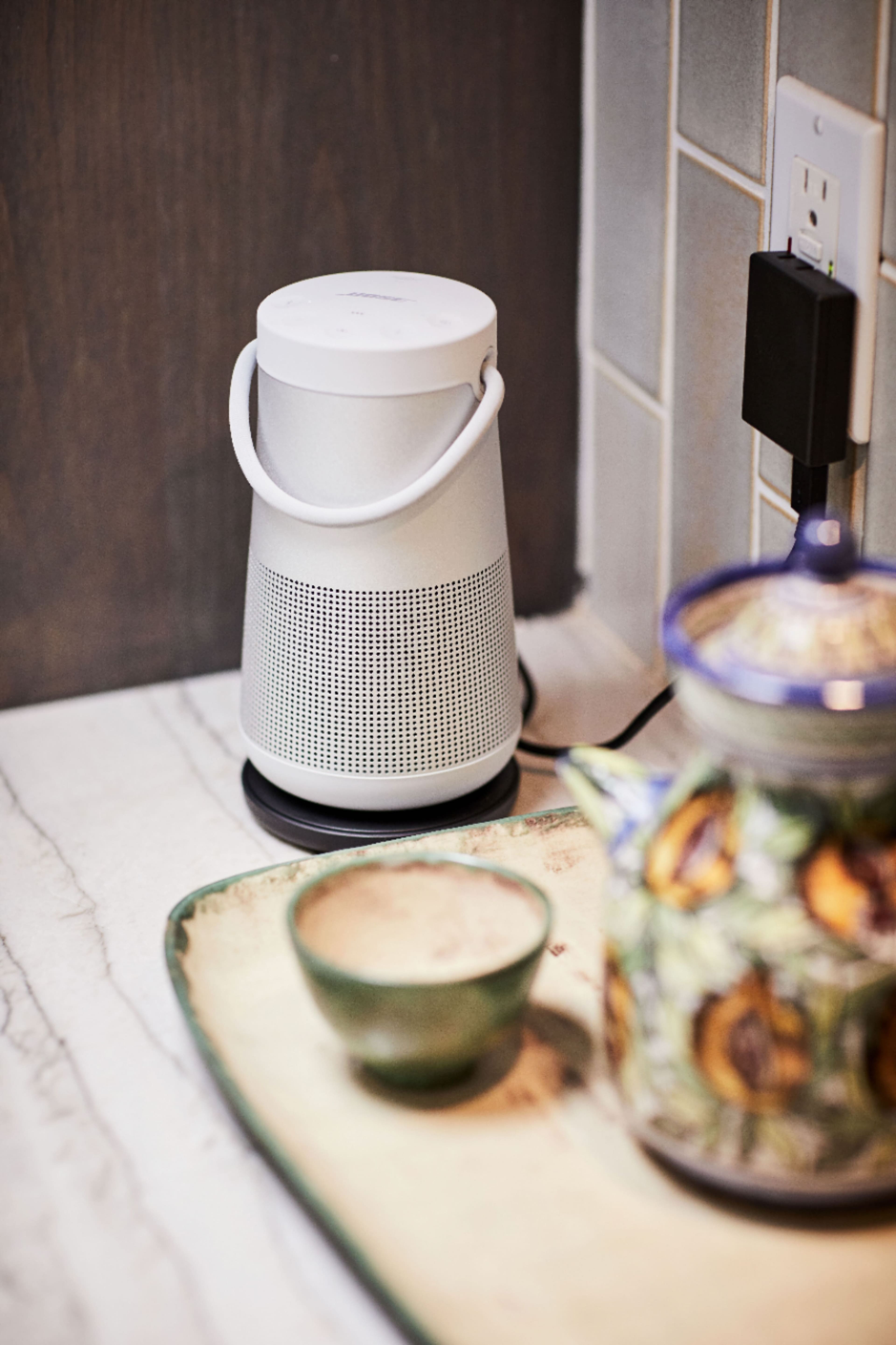 Alt View 1. Bose - SoundLink Revolve+ II Portable Bluetooth Speaker - Luxe Silver.