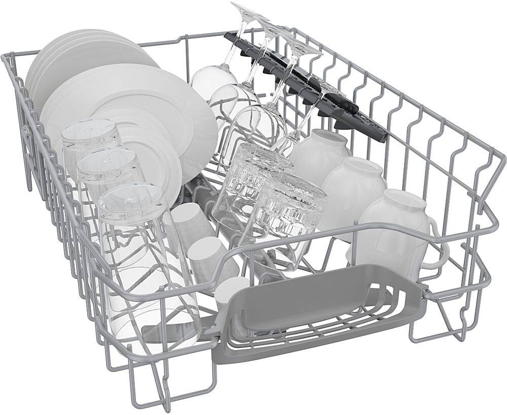 Alt View 22. Bosch - 300 Series 18" Front Control Smart Built-In Dishwasher with 3rd Rack and 46 dBA - White.