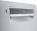 Alt View 22. Bosch - 300 Series 18" Front Control Smart Built-In Dishwasher with 3rd Rack and 46 dBA - Silver.