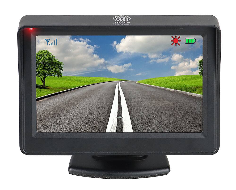 Alt View 12. myGEKOgear - Solarst Wireless Solar Powered Backup Camera - Black.