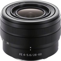 Sony - Alpha FE 28-60mm F4-5.6 Full-frame Compact Zoom Lens - Black - Front_Zoom
