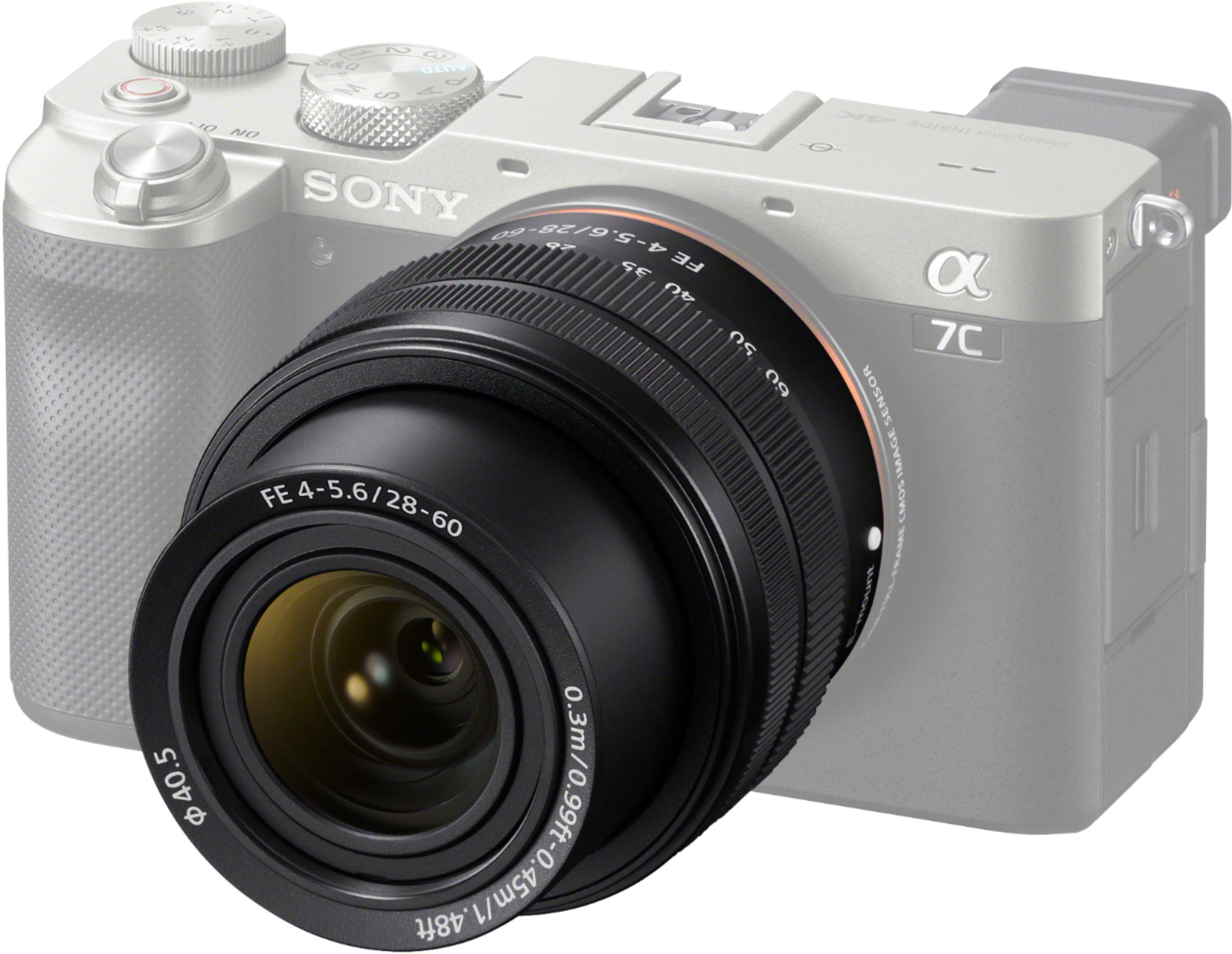 Sony Alpha 7C Full-frame Compact Mirrorless Camera with FE 28-60mm F4-5.6  lens Black ILCE7CL/B - Best Buy