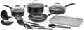Angle. Cuisinart - Complete Chef 22-Piece Cookware Set - Silver.