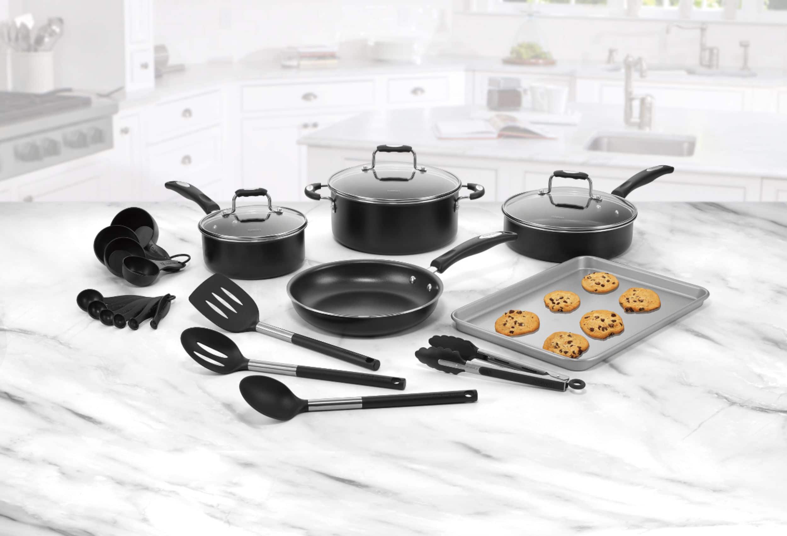 Alt View 13. Cuisinart - Complete Chef 22-Piece Cookware Set - Silver.