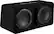 Angle. KICKER - CompR Dual 12" Dual-Voice-Coil 2-Ohm Subwoofers with Enclosure - Black.