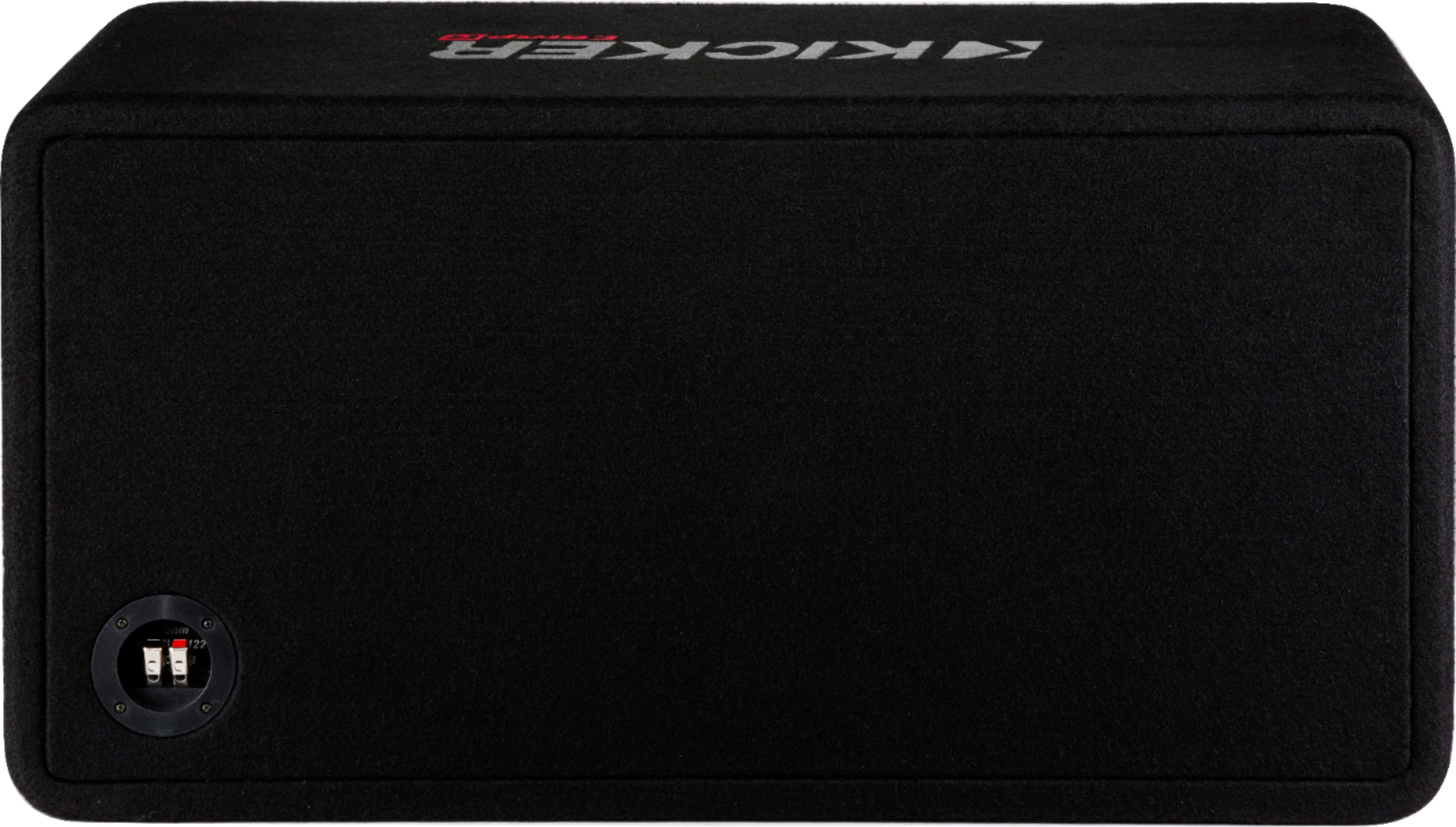 Alt View 11. KICKER - CompR Dual 12" Dual-Voice-Coil 2-Ohm Subwoofers with Enclosure - Black.