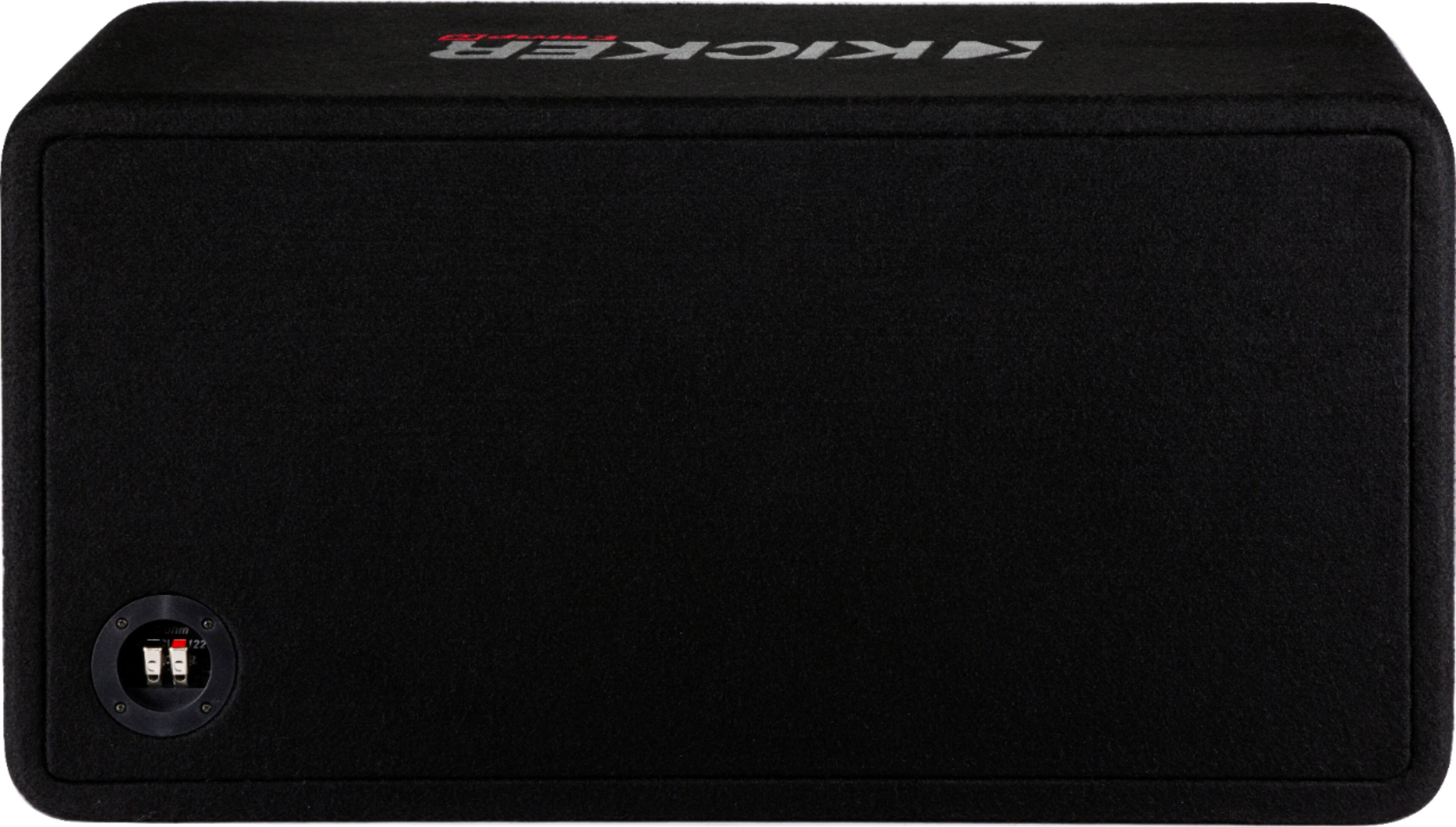 Alt View 11. KICKER - CompR Dual 12" Dual-Voice-Coil 2-Ohm Subwoofers with Enclosure - Black.