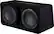 Left. KICKER - CompR Dual 12" Dual-Voice-Coil 2-Ohm Subwoofers with Enclosure - Black.