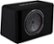 Angle Zoom. KICKER - CompR 12" Dual-Voice-Coil 2-Ohm Loaded Subwoofer Enclosure - Black.
