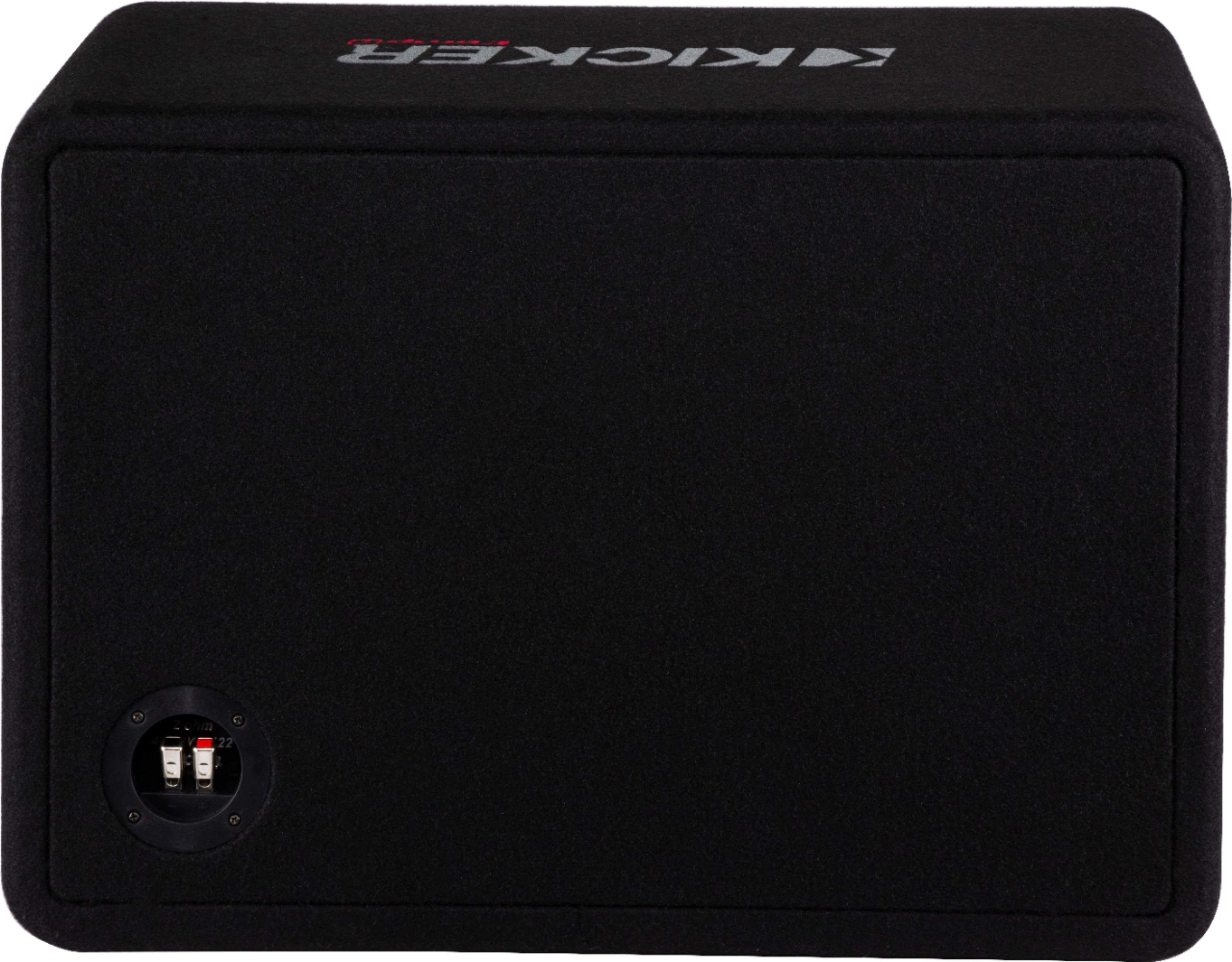 Alt View 11. KICKER - CompR 12" Dual-Voice-Coil 2-Ohm Loaded Subwoofer Enclosure - Black.