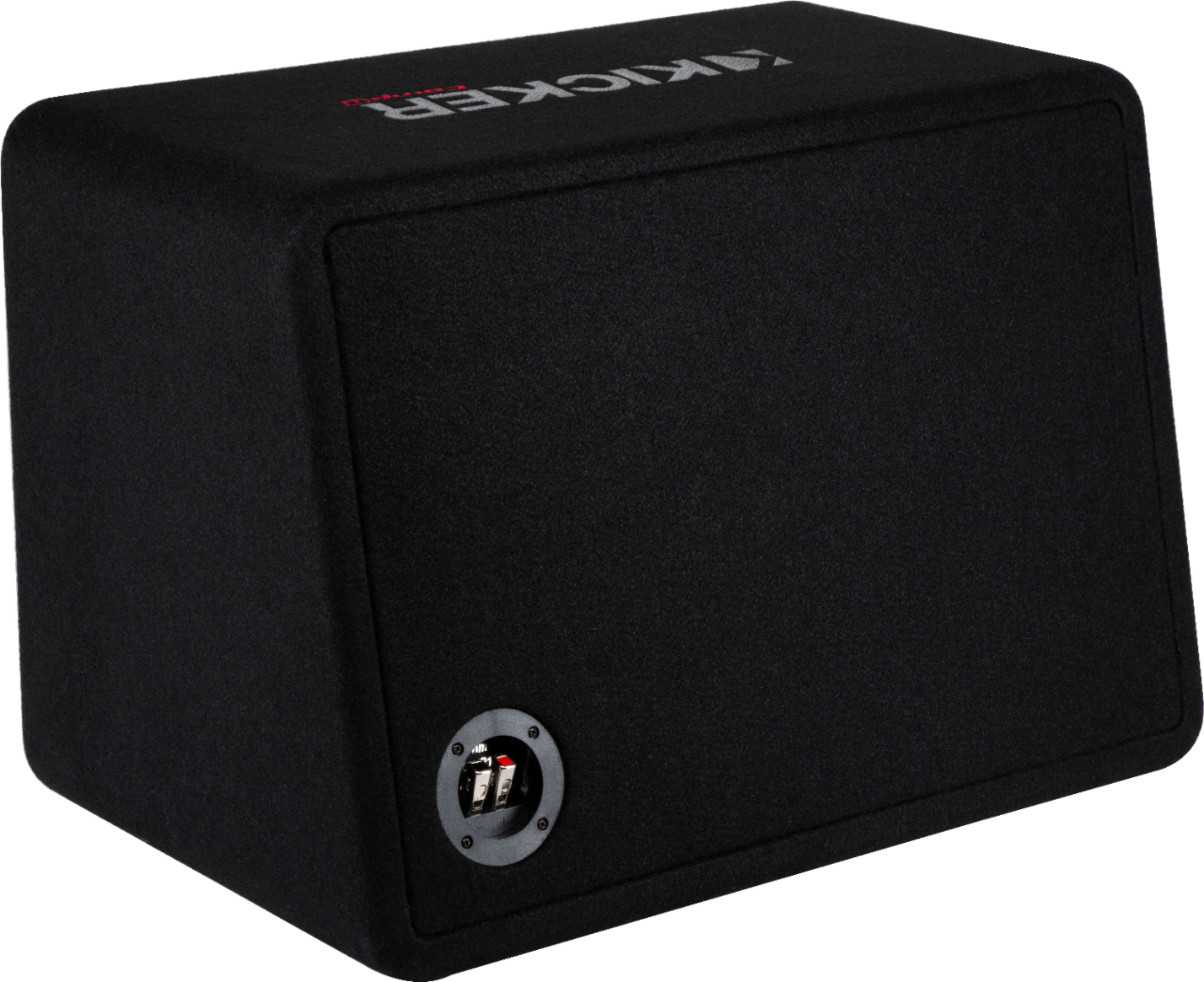 Alt View 12. KICKER - CompR 12" Dual-Voice-Coil 2-Ohm Loaded Subwoofer Enclosure - Black.