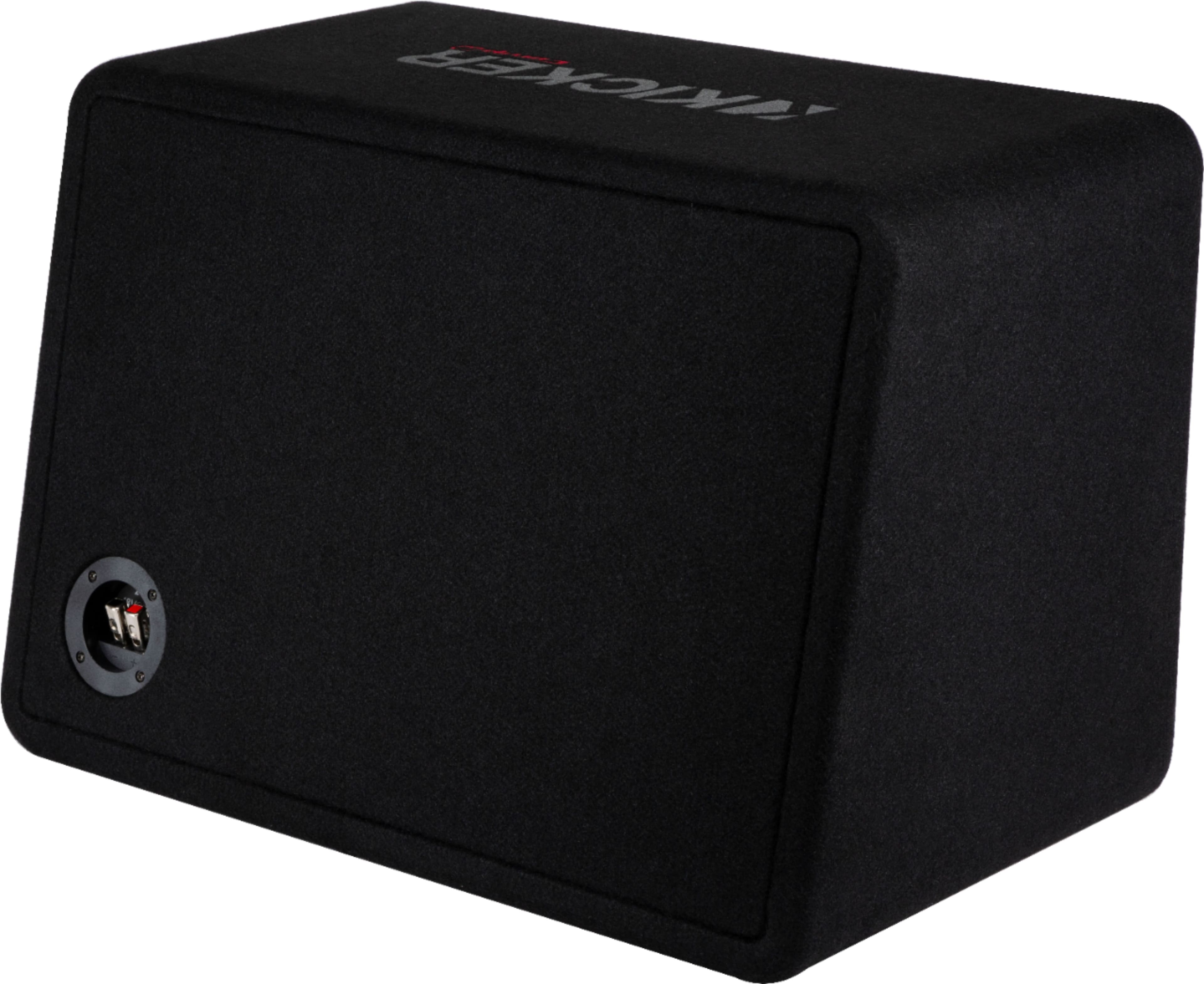 Alt View 13. KICKER - CompR 12" Dual-Voice-Coil 2-Ohm Loaded Subwoofer Enclosure - Black.