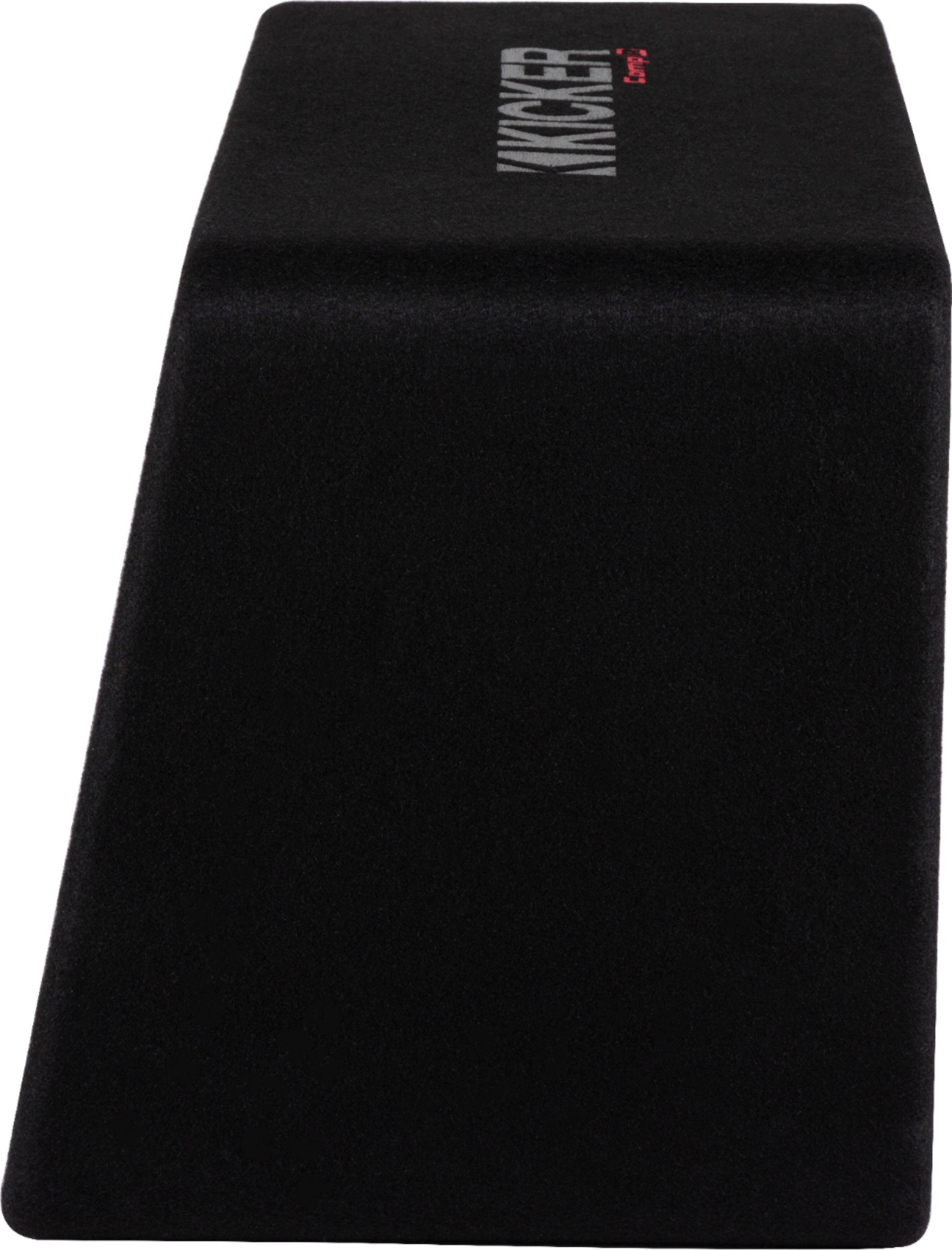 Alt View 14. KICKER - CompR 12" Dual-Voice-Coil 2-Ohm Loaded Subwoofer Enclosure - Black.