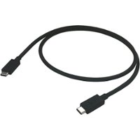 Accell - 2.6 Ft USB Type C to USB Type C Cable - Black - Front_Zoom