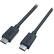 Alt View 17. Accell - 2.6 Ft USB Type C to USB Type C Cable - Black.