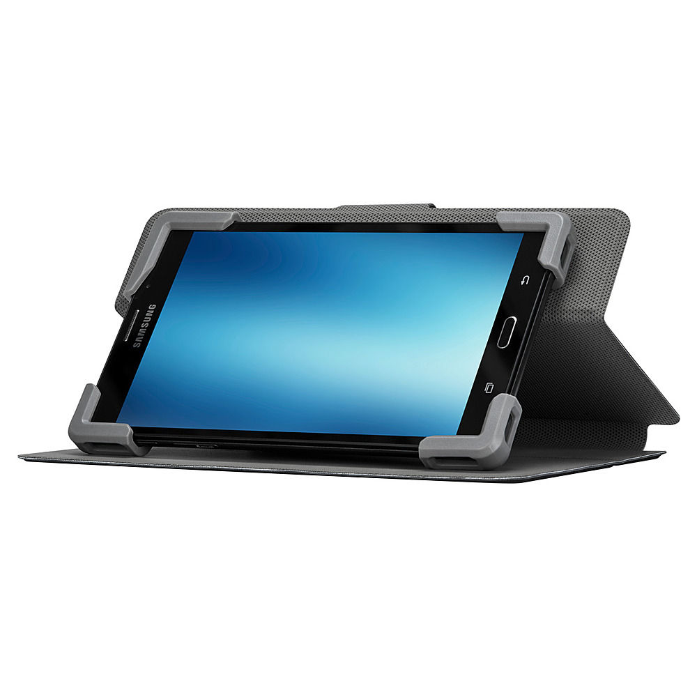 Angle View: Targus - Safe Fit™ Universal 7-8.5” Rotating Tablet Case - Gray