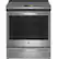 Front. GE Profile - 5.3 Cu. Ft. Slide-In Electric Induction True Convection Range with No Preheat Air Fry and WiFi - Fingerprint Resistant Stainless Steel.