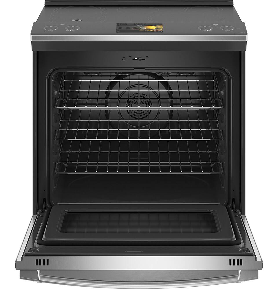 Alt View 11. GE Profile - 5.3 Cu. Ft. Slide-In Electric Induction True Convection Range with No Preheat Air Fry and WiFi - Fingerprint Resistant Stainless Steel.