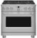 Front. Café - 5.75 Cu. Ft. Freestanding Dual Fuel True Convection Range with 6 Burners, Customizable - Stainless Steel.