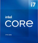 Intel - Core i7-11700 11th Generation - 8 Core - 16 Thread - 2.5 to 4.9 GHz - LGA1200 - Locked Desktop Processor - Grey/Black/Gold