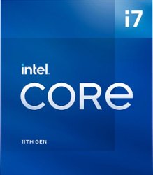 Intel - Core i7-11700 11th Generation - 8 Core - 16 Thread - 2.5 to 4.9 GHz - LGA1200 - Locked Desktop Processor - Front_Zoom