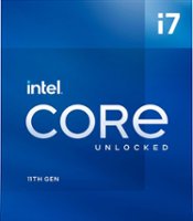 Intel - Core i7-11700K 11th Generation - 8 Core - 16 Thread - 3.6  to 5.0 GHz - LGA1200 - Unlocked Desktop Processor - Front_Zoom