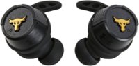 Front. JBL - Under Armour Project Rock True Wireless Sport In-Ear Headphones - Black.