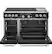Alt View 11. Café - 8.25 Cu. Ft. Freestanding Double Oven Dual Fuel True Convection Range with 6 Burners, Customizable - Matte Black.