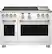 Front. Café - 8.25 Cu. Ft. Freestanding Double Oven Dual Fuel True Convection Range with 6 Burners, Customizable - Matte White.