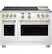 Alt View 20. Café - 8.25 Cu. Ft. Freestanding Double Oven Dual Fuel True Convection Range with 6 Burners, Customizable - Matte White.