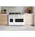 Alt View 34. Café - 8.25 Cu. Ft. Freestanding Double Oven Dual Fuel True Convection Range with 6 Burners, Customizable - Matte White.