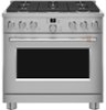 Café - 6.2 Cu. Ft. Freestanding Gas Convection Range with 6 Burners - Stainless steel