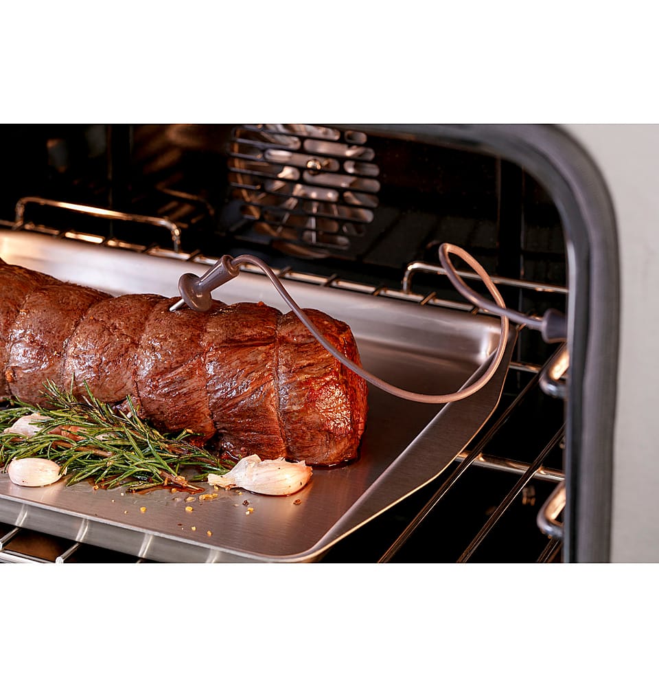 Alt View 24. Café - 6.2 Cu. Ft. Freestanding Gas Convection Range with 6 Burners, Customizable - Stainless Steel.