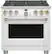 Front. Café - 6.2 Cu. Ft. Freestanding Gas Convection Range with 6 Burners, Customizable - Matte White.