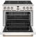 Alt View 11. Café - 6.2 Cu. Ft. Freestanding Gas Convection Range with 6 Burners, Customizable - Matte White.
