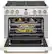 Alt View 13. Café - 6.2 Cu. Ft. Freestanding Gas Convection Range with 6 Burners, Customizable - Matte White.
