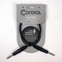 Cordial - Balanced Mic/Line - 1/4-inch TRS to 1/4-inch TRS Cable - Black - Front_Zoom