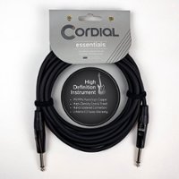 Cordial - Instrument/Guitar Cable with Neutrik Style Connectors (REAN) - Black - Front_Zoom