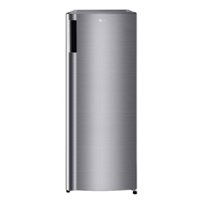 LG - 5.8 Cu. Ft. Upright Freezer with Direct Cooling System - Platinum Silver - Front_Zoom