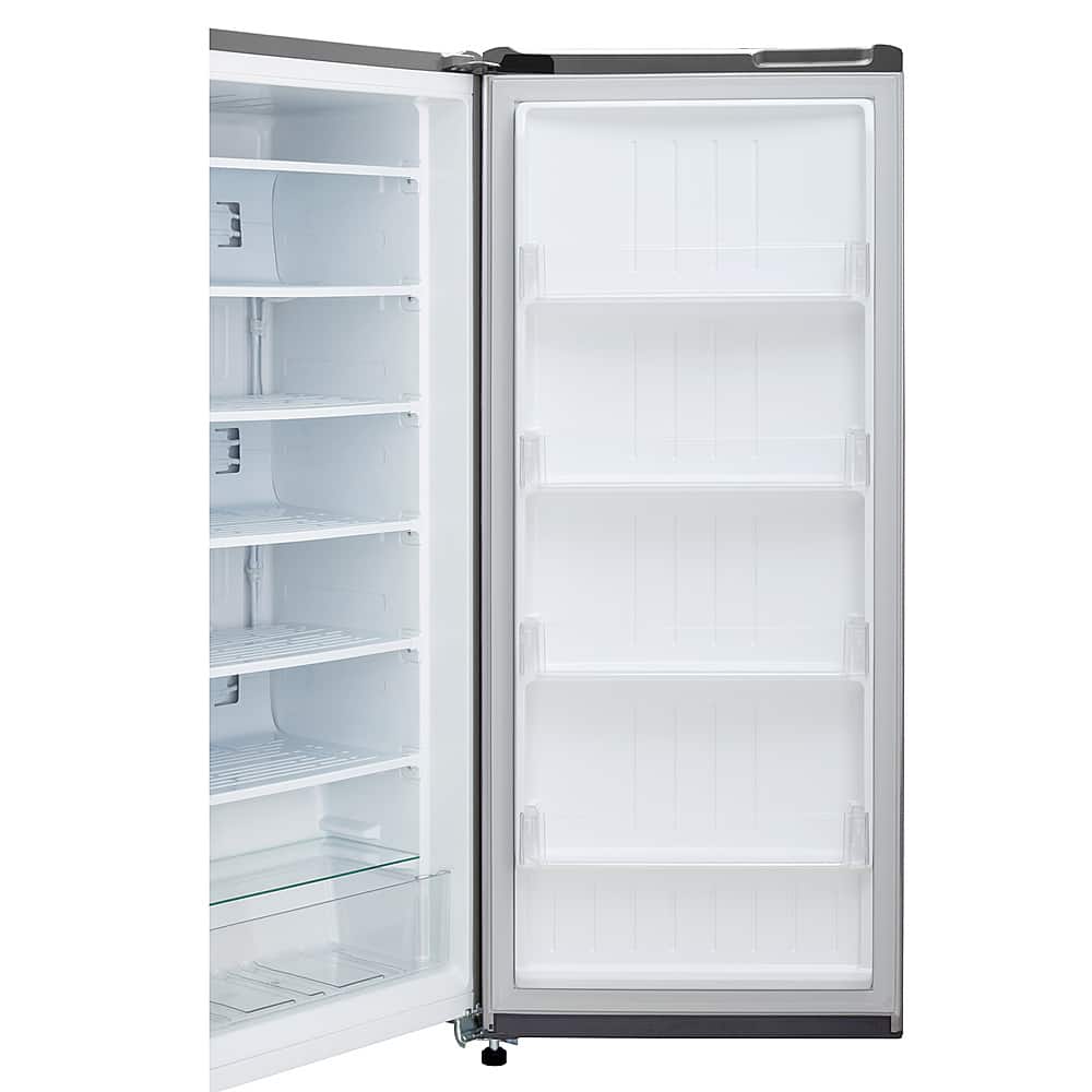 Alt View 11. LG - 5.8 Cu. Ft. Upright Freezer with Direct Cooling System - Platinum Silver.