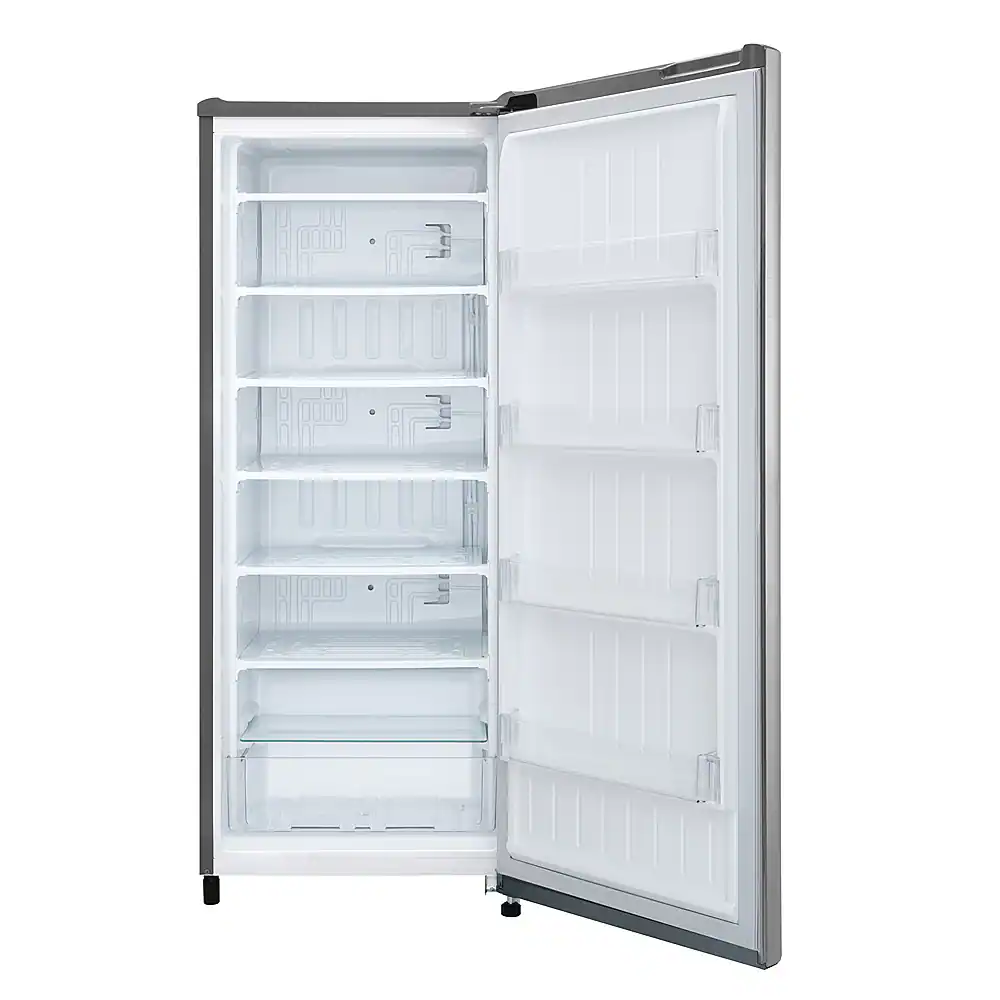 Alt View 12. LG - 5.8 Cu. Ft. Upright Freezer with Direct Cooling System - Platinum Silver.
