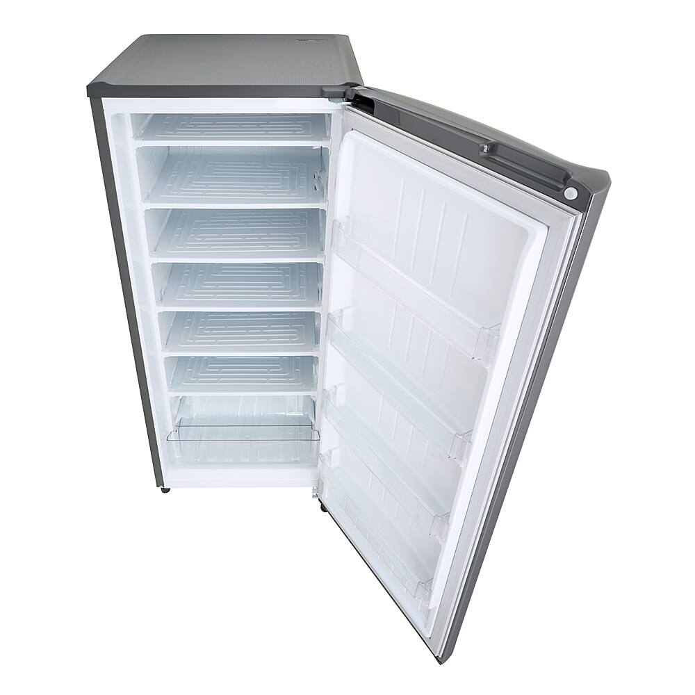 Alt View 22. LG - 5.8 Cu. Ft. Upright Freezer with Direct Cooling System - Platinum Silver.