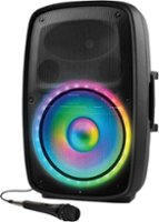 ION Audio - Total PA Glow Max- High-Power Bluetooth Speaker System with Lights - Black - Front_Zoom