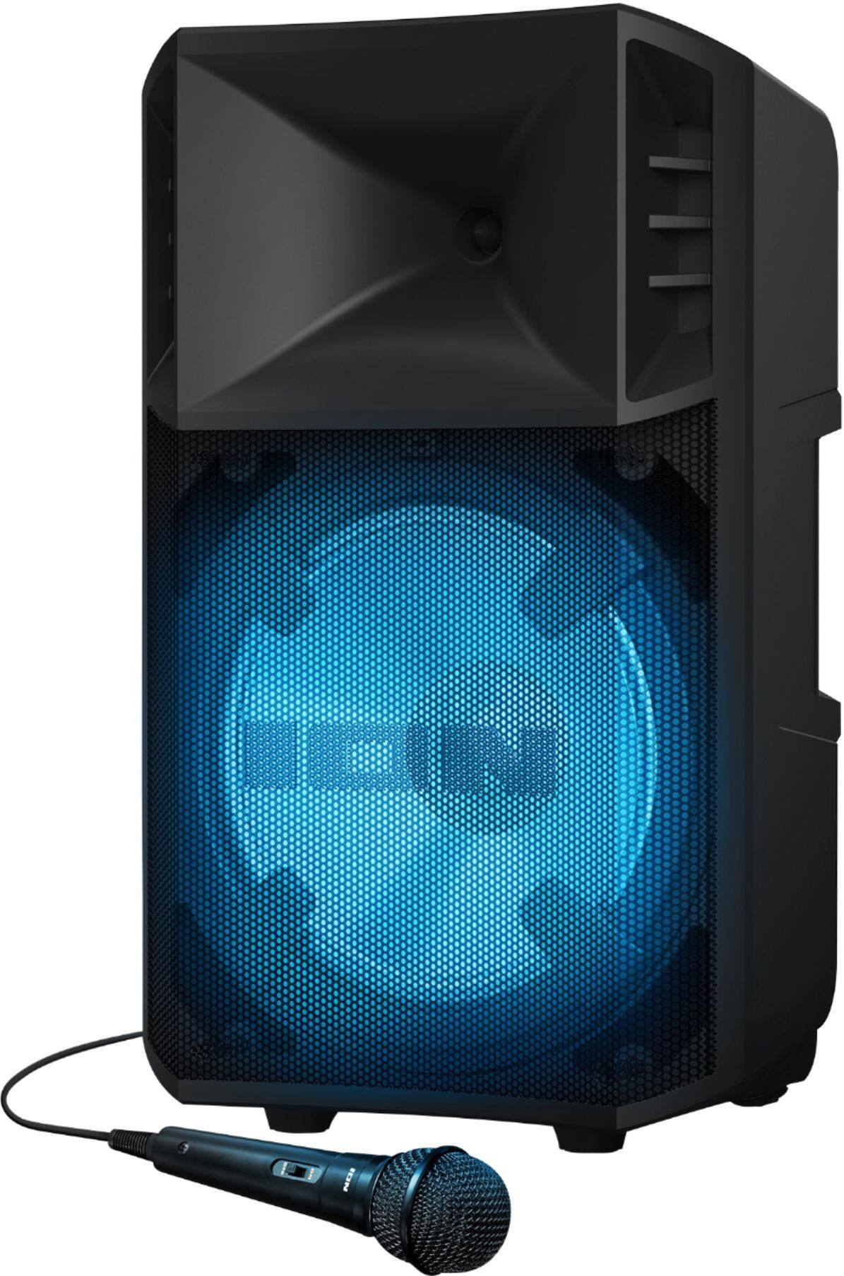 Alt View 11. ION Audio - Power Glow 300 Battery Powered Bluetooth Speaker System with Lights - Black.