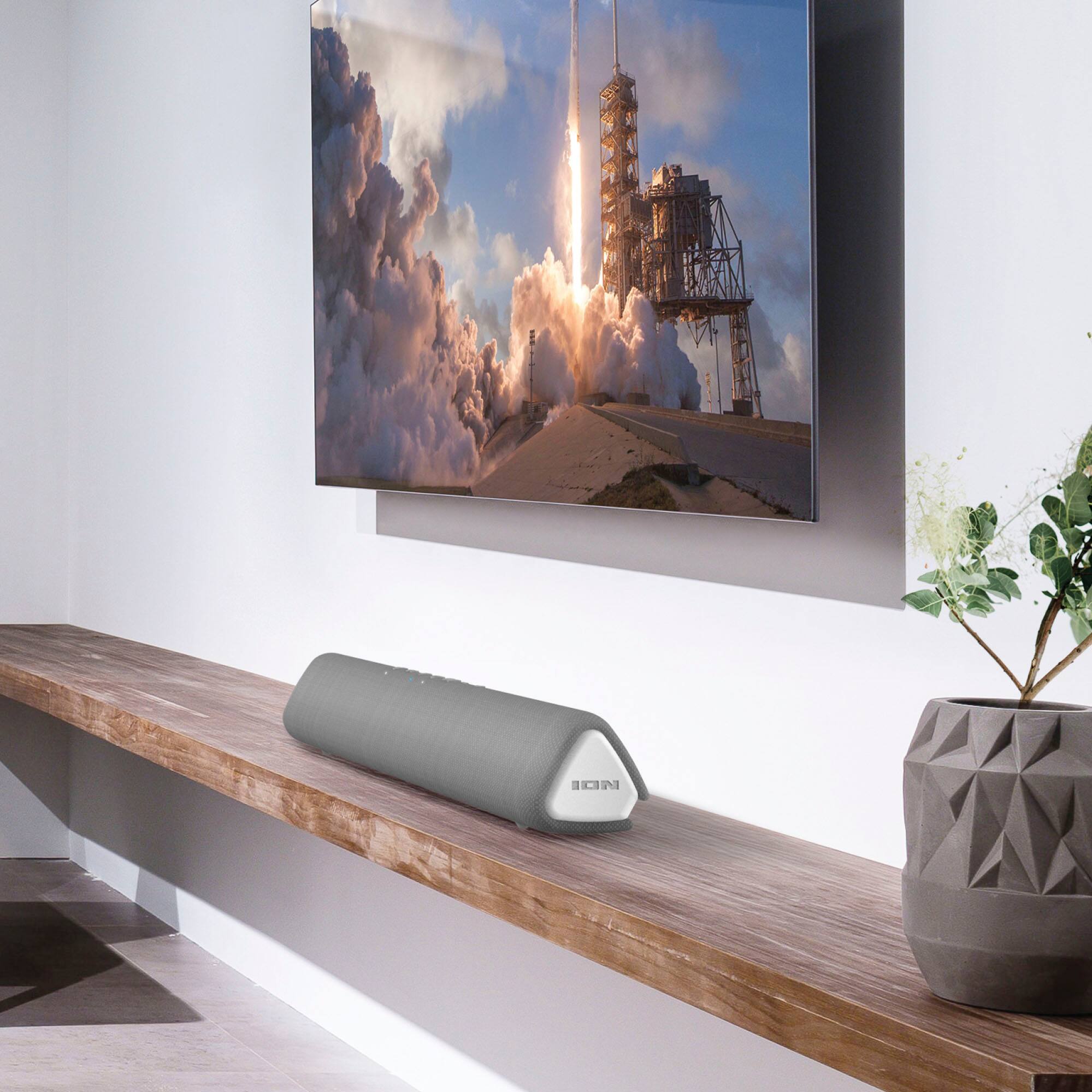 Alt View 17. ION Audio - Meeting Mate Rechargeable Portable Bluetooth-Enabled Speaker with Built-In Microphone - Gray.