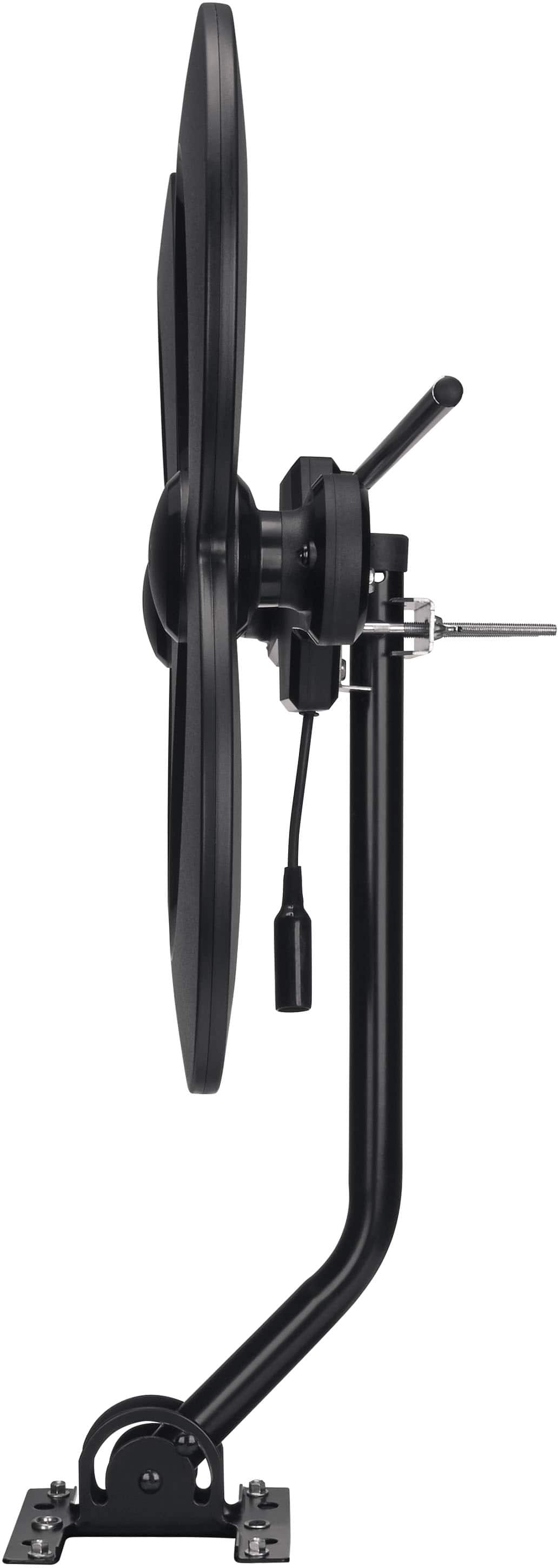 Alt View 11. Antennas Direct - ClearStream 4MAX Complete Amplified Indoor/Outdoor HDTV Antenna with Mast, Coaxial Cable, Amplifier, and 3-Way Splitter - Black.