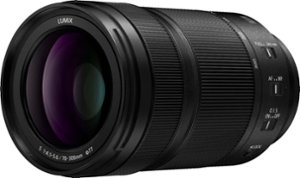 Panasonic - LUMIX S 70-300mm F4.5-5.6, Full-Frame L Mount Lens, Telephoto S-R70300 - Black - Front_Zoom