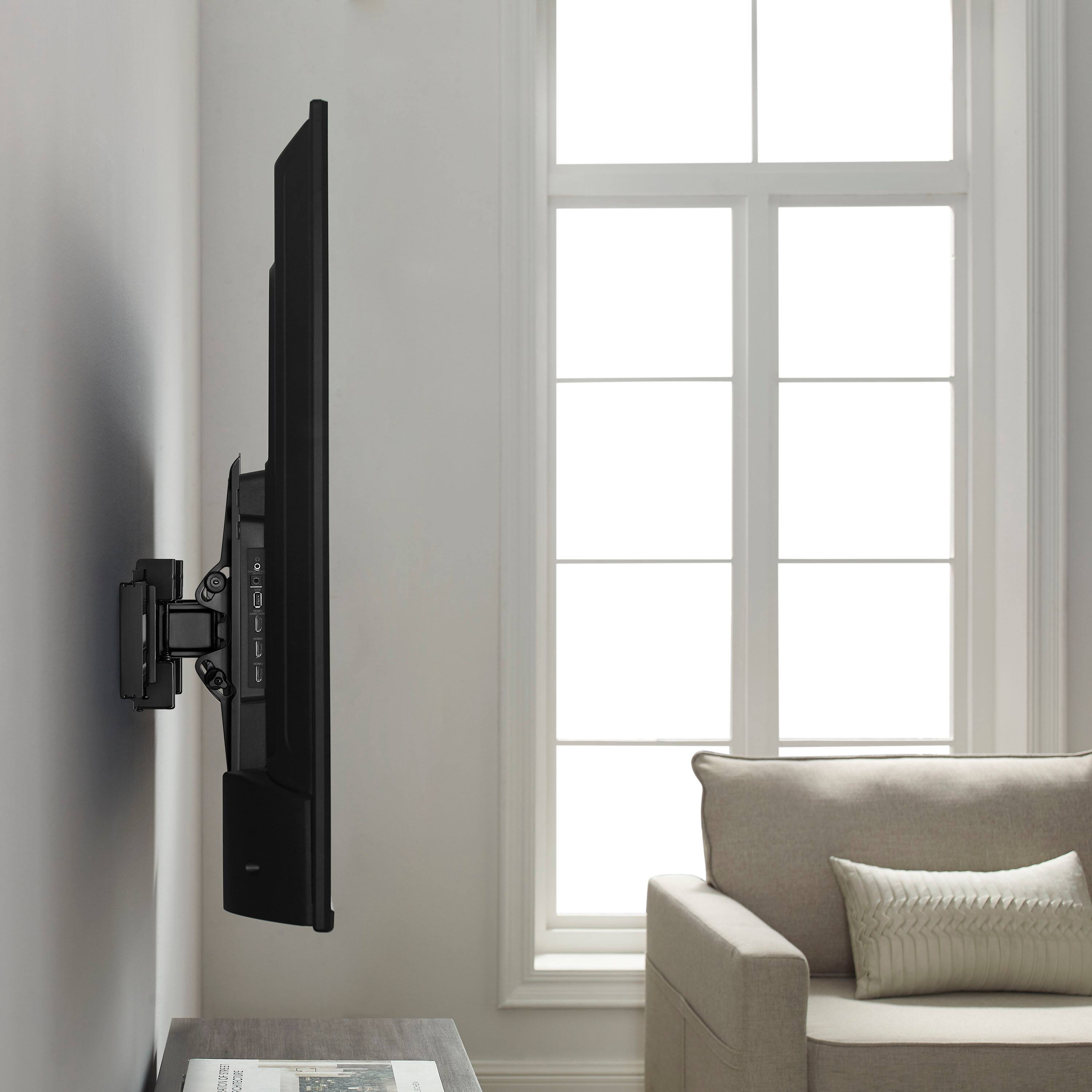 Alt View 18. Best Buy essentials™ - Extended Tilt TV Wall Mount for Most 32–70" TVs - Black.