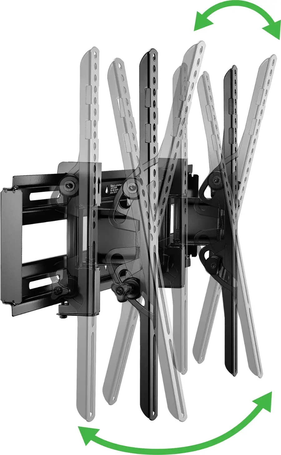 Best Buy essentials™ - Extended Tilt TV Wall Mount for Most 32–70" TVs - Black